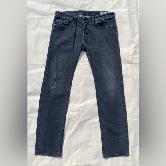 Diesel Other - Diesel Men's Faded Black Regular Slim Straight Jeans Safado Casual 33x32